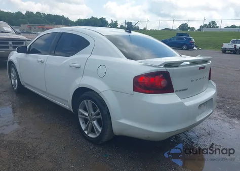 2012 Dodge Avenger Sxt из США, поврежденный, VIN 1C3CDZCB8CN265750